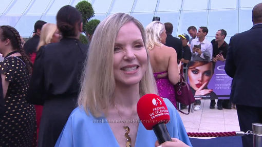 Melissa Sue Anderson in Monte-Carlo 2022 blue carpet