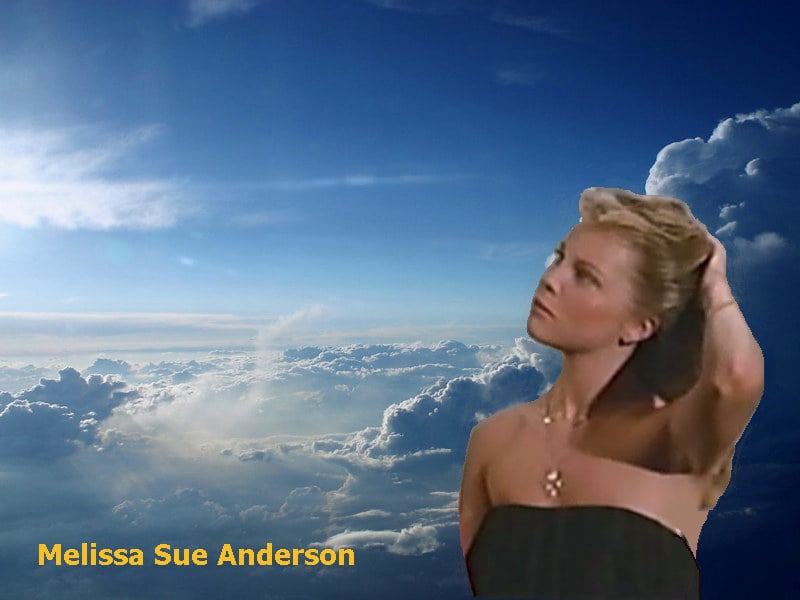 Melissa Sue Anderson in clouds