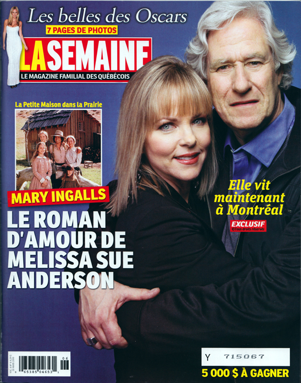 Melissa Sue Anderson, Michael Sloan and family in La Semaine, March 2010